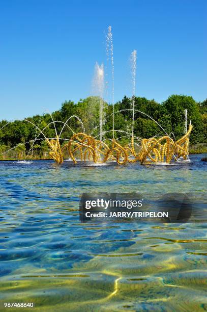 Yvelines Domaine de Versailles, les Jardins, Bosquet du Theatre d'Eau, re?alise? par le paysagiste Louis Benech et l'artiste Jean-Michel Othoniel,...