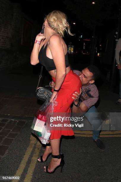 Aisleyne Horgan-Wallace seen attending the Love Island 2018 launch screening at Fest Camden on June 4, 2018 in London, England.