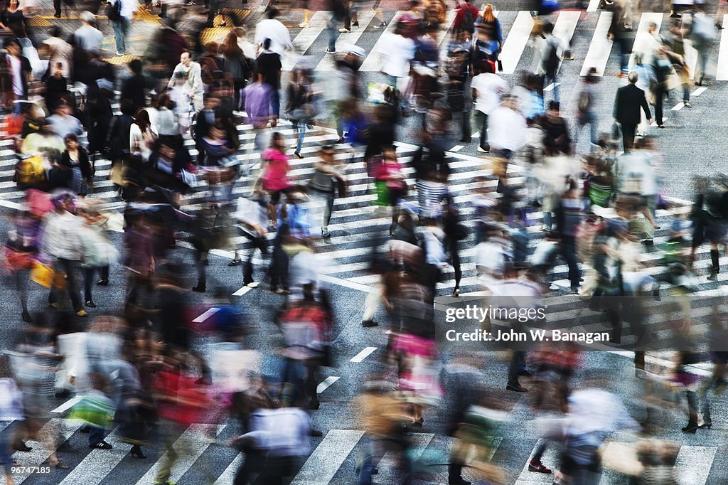 People crossing road