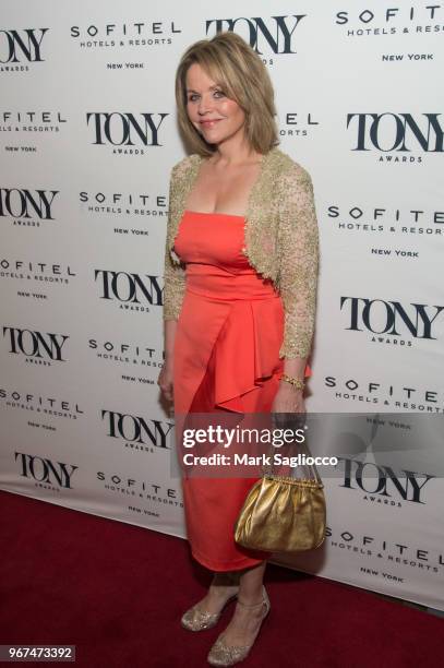 Renee Fleming attends the 2018 Tony Honors For Excellence In The Theatre and 2018 Special Award Recipients Cocktail Party at the Sofitel Hotel on...
