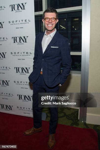 Gavin Lee attends the 2018 Tony Honors For Excellence In The Theatre and 2018 Special Award Recipients Cocktail Party at the Sofitel Hotel on June 4,...