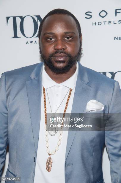Tyree Henry attends the 2018 Tony Honors For Excellence In The Theatre and 2018 Special Award Recipients Cocktail Party at the Sofitel Hotel on June...