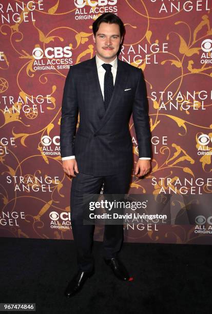 Actor Jack Reynor attends the premiere of CBS All Access' "Strange Angel" at Avalon on June 4, 2018 in Hollywood, California.