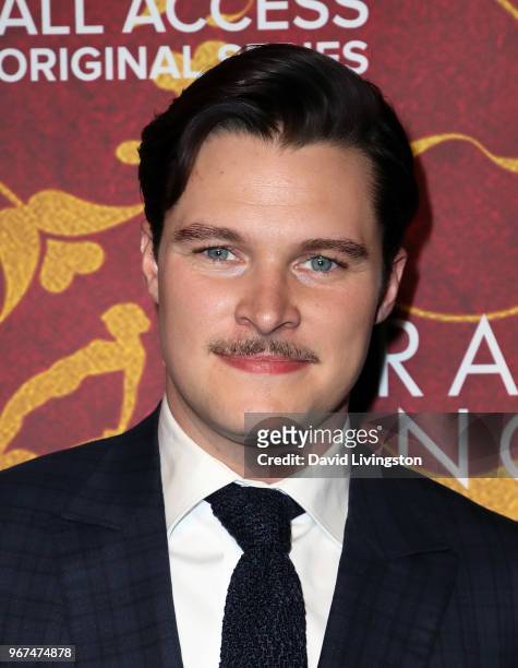 Actor Jack Reynor attends the premiere of CBS All Access' "Strange Angel" at Avalon on June 4, 2018 in Hollywood, California.