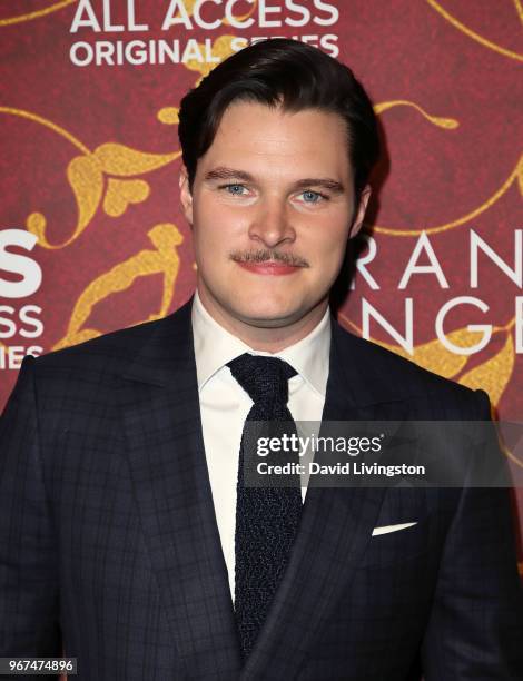Actor Jack Reynor attends the premiere of CBS All Access' "Strange Angel" at Avalon on June 4, 2018 in Hollywood, California.
