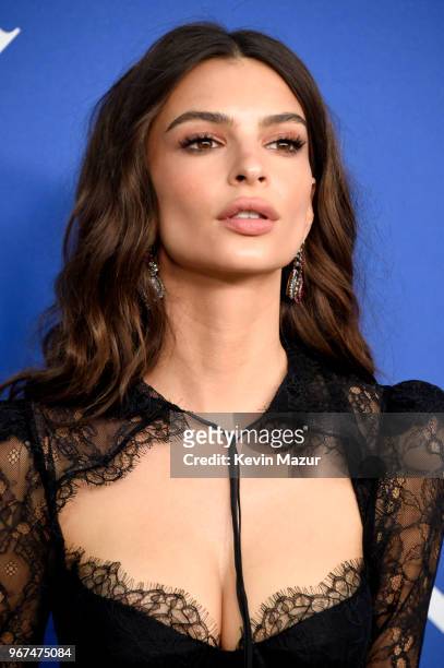 Emily Ratajkowski attends the 2018 CFDA Fashion Awards at Brooklyn Museum on June 4, 2018 in New York City.