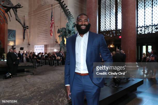 American basketball player Kyle O'Quinn attends The Hospital for Special Surgery 35th Tribute Dinner at the American Museum of Natural History on...