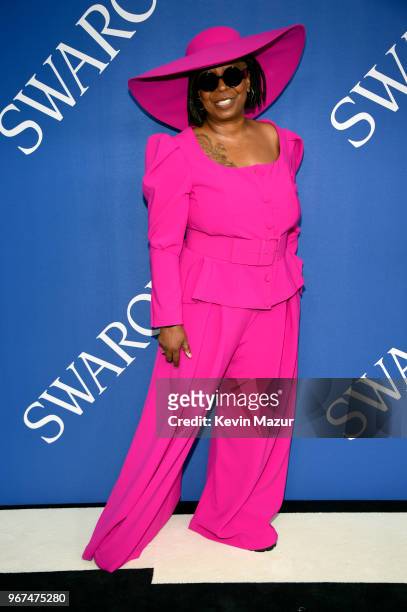 Whoopi Goldberg attends the 2018 CFDA Fashion Awards at Brooklyn Museum on June 4, 2018 in New York City.