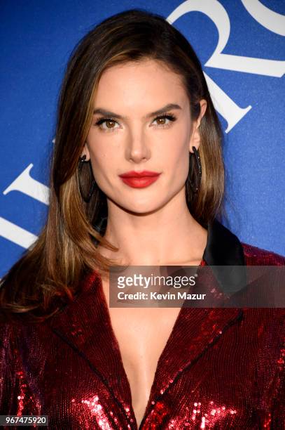 Alessandra Ambrosio attends the 2018 CFDA Fashion Awards at Brooklyn Museum on June 4, 2018 in New York City.