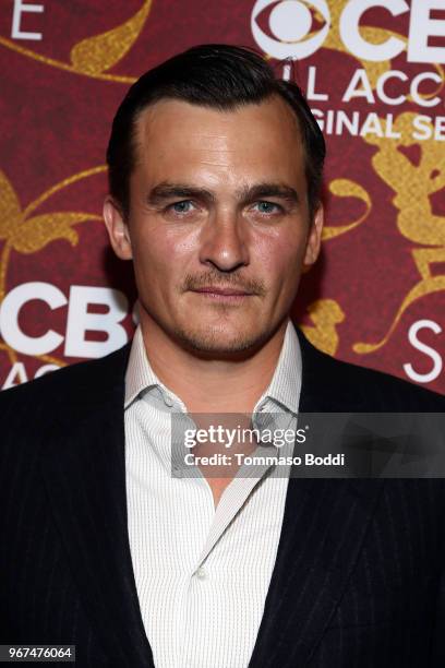 Rupert Friend attends the Premiere Of CBS All Access' "Strange Angel" at Avalon on June 4, 2018 in Hollywood, California.