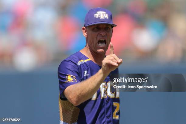 Tennessee Tech head coach Matt Bragga during the Tennessee Tech Golden Eagles versus Mississippi Rebels game on June 4, 2018 at Oxford-University...