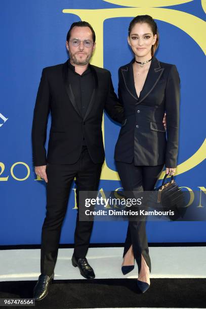 Alexandre de Betak and Sofia Sanchez de Betak attend the 2018 CFDA Fashion Awards at Brooklyn Museum on June 4, 2018 in New York City.