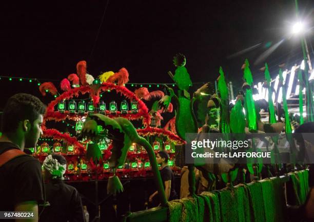 An alam on ashura, the day of the death of imam hussein, isfahan province, kashan, Iran on October 21, 2015 in Kashan, Iran.