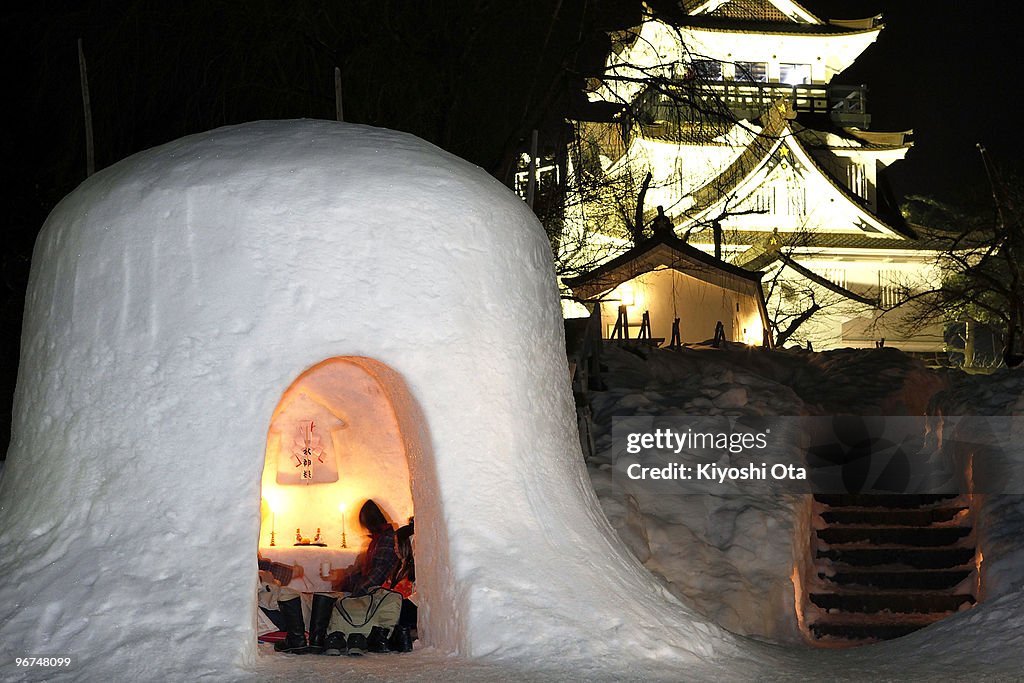 Kamakura Snow Festival Takes Place