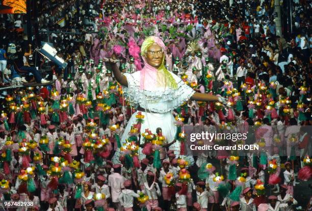 Brésil, état de Rio de Janeiro, carnaval de Rio de Janeiro, ambiance sur le sambodrome//Brazil, Rio de Janeiro state, Rio de Janeiro carnival,...