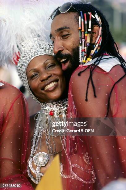 Brésil, état de Rio de Janeiro, carnaval de Rio de Janeiro//Brazil, Rio de Janeiro state, Rio de Janeiro carnival, circa 1980.