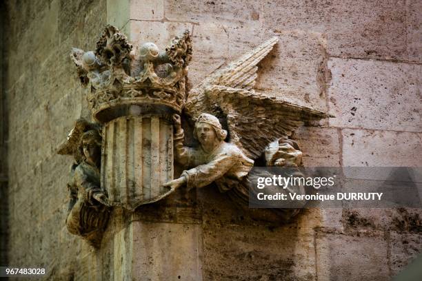 Architecture, vielle ville, 14 juillet 2016, Valence, Espagne.