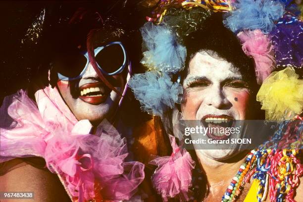 Brésil, état de Rio de Janeiro, carnaval de Rio de Janeiro//Brazil, Rio de Janeiro state, Rio de Janeiro carnival, circa 1980.