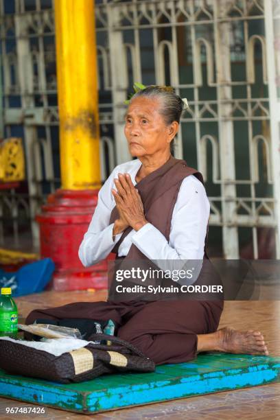 Myanmar , état de Yangon, Yangon, Pagode de Sule. Myanmar, Yangon State, Yangon, SulePagoda.