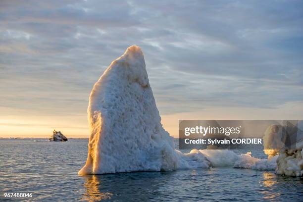 Etats Unis, Alaska, Refuge faunique national arctique, Kaktovik, Banquise, glace.