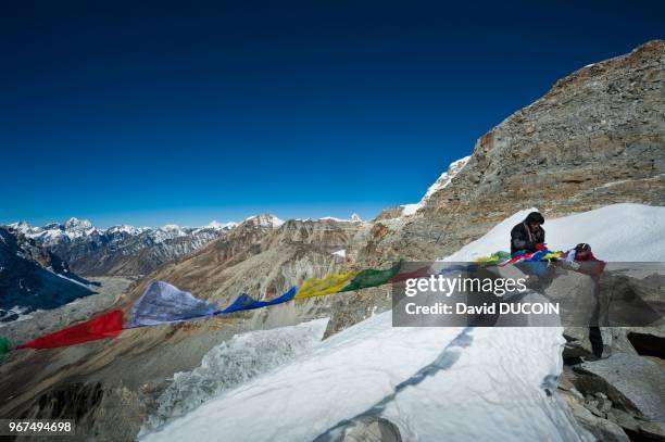 Droma peak satelite summit at 6009 M, Kangchenjunga area, Taplejung district, Nepal.