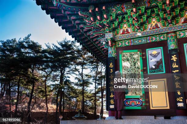 Golgul temple and Sunmodo center near Gyeongju city, Gyeongsangbuk province, South Korea.
