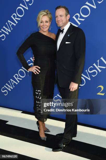 Nadja Swarovski and Rupert Adams attend the 2018 CFDA Fashion Awards at Brooklyn Museum on June 4, 2018 in New York City.
