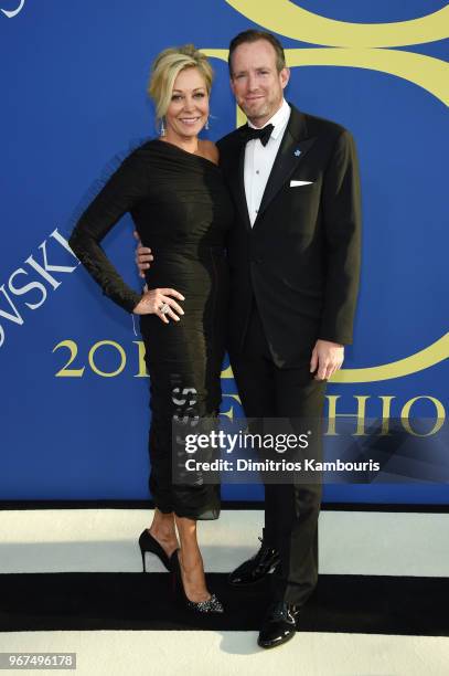 Nadja Swarovski and Rupert Adams attend the 2018 CFDA Fashion Awards at Brooklyn Museum on June 4, 2018 in New York City.