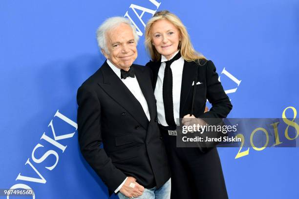 Ralph Lauren and Ricky Lauren attend the 2018 CFDA Fashion Awards at Brooklyn Museum on June 4, 2018 in New York City.