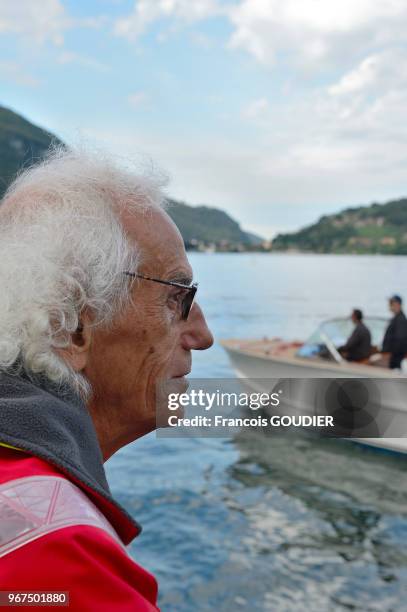 Portrait de Christo à Sulzano-Monte Isola sur le Lac d'Iseo 18 juin 2016, Italie.