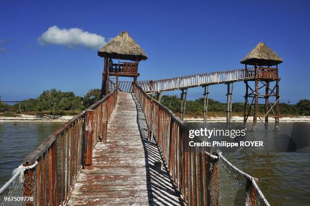 Observatory for sea birds, Holbox island near Cancun, Mexico.