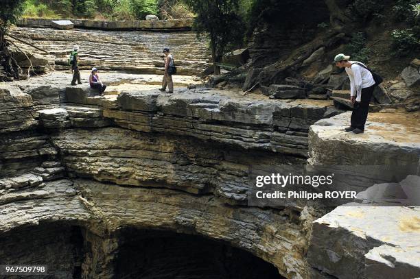 The loss of river, big rock hole, Anakarana natural reserve, Madagascar.