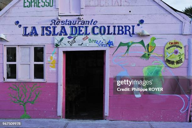 Restaurant in Holbox island, Cancun, Mexico.