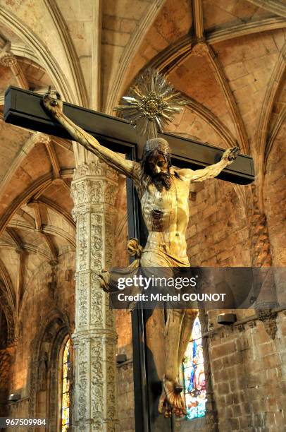 Mosteiro dos Jeronimos dans le quartier de Belem. A l'ouest de Lisbonne, dans le quartier de Belém, le monastère de Jéronimos , est un ensemble,...