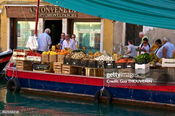 Marché flottant, Venise.