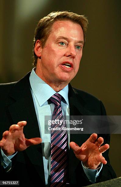 William "Bill" Ford, executive chairman of Ford Motor Co., speaks to the Livonia Chamber of Commerce in Livonia, Michigan, U.S., on Tuesday, Feb. 16,...