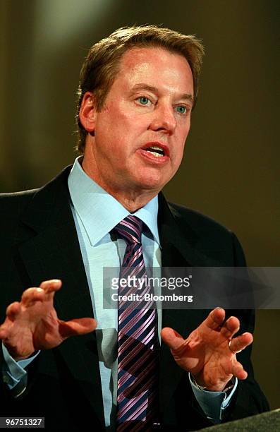 William "Bill" Ford, executive chairman of Ford Motor Co., speaks to the Livonia Chamber of Commerce in Livonia, Michigan, U.S., on Tuesday, Feb. 16,...