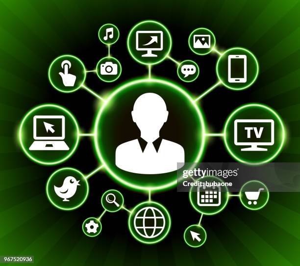 face internet communication technology dark buttons background - headshot backdrop stock illustrations