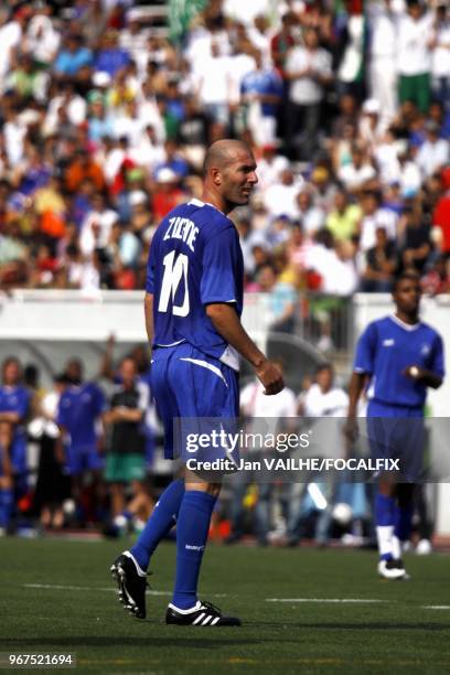 Former French soccer player Zinedine Zidane takes part of UNICEF charity tour in Montreal, Canada. After Toronto, he stopped by Montreal, for a...