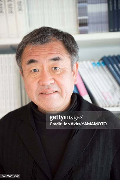 Architecte japonais Kengo Kuma le 30 janvier 2015 dans ses bureaux à Tokyo, Japon.