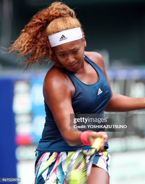 Naomi Osaka during the second round of the Toray Pan Pacific Open tennis championships in Tokyo on September 21, 2016. Osaka defeated Cibulkova 6-2,...