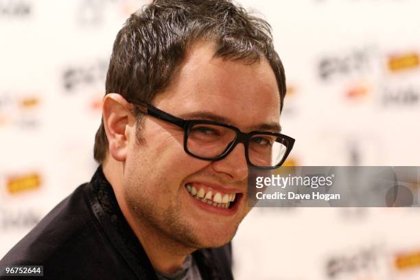 Alan Carr arrives at The Brit Awards 2010 held at Earls Court on February 16, 2010 in London, England.