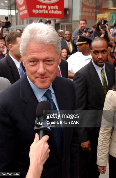 Former U.S. President Bill Clinton book signing in Harlem. Fans lined up hoping to spend a few minutes face time with their idol. Clinton's memoir...