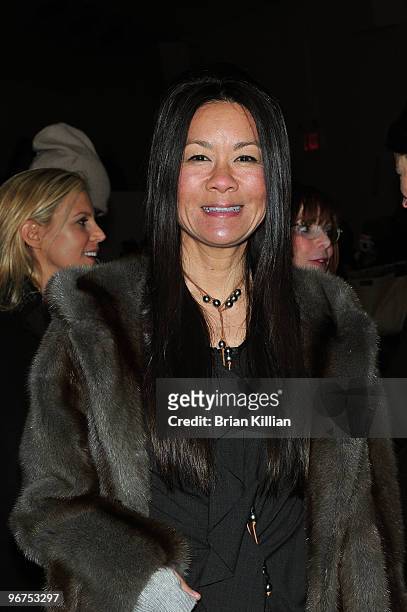Helen Schifter attends the Vera Wang Fall 2010 during Mercedes-Benz Fashion Week at Bryant Park on February 16, 2010 in New York City.