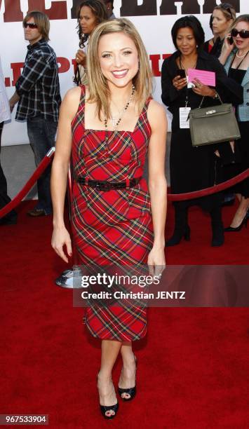 Hollywood - Christine Lakin attends the World Premiere of "The Game Plan" held at the El Capitan Theater in Hollywood, California, United States....