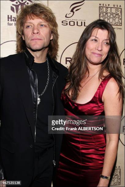 Jan 25, 2007 Jon Bon Jovi and wife Dorothea at the "R.S.V.P. TO HELP" benefit, a fundraiser for Habitat for Humanity, HELP USA and the Philadelphia...