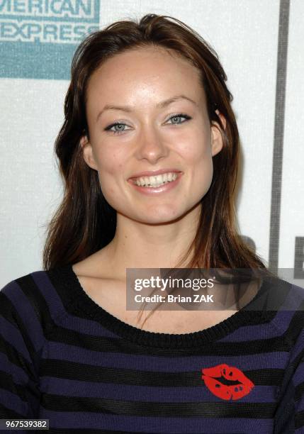 Olivia Wilde arrives to the 6th Annual Tribeca Film Festival 'Gardener of Eden' premiere held at Borough of Manhattan Community College, New York...