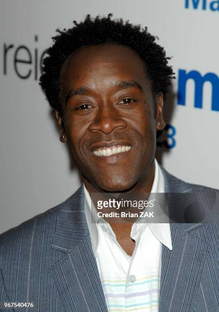 Don Cheadle arrives to the World Premiere of 'Reign Over Me' held at the Skirball Center for the Performing Arts NYU, New York City BRIAN ZAK.