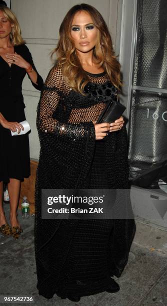 Jennifer Lopez arrives at a party to celebrate the release of her new album "Como Ama Una Mujer" held at Spotlight Live, New York City BRIAN ZAK.