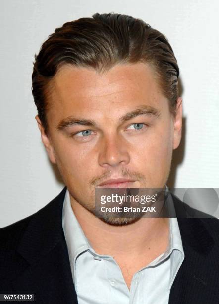 Leonardo DiCaprio arrives to the 6th Annual Tribeca Film Festival 'Gardener of Eden' premiere held at Borough of Manhattan Community College, New...